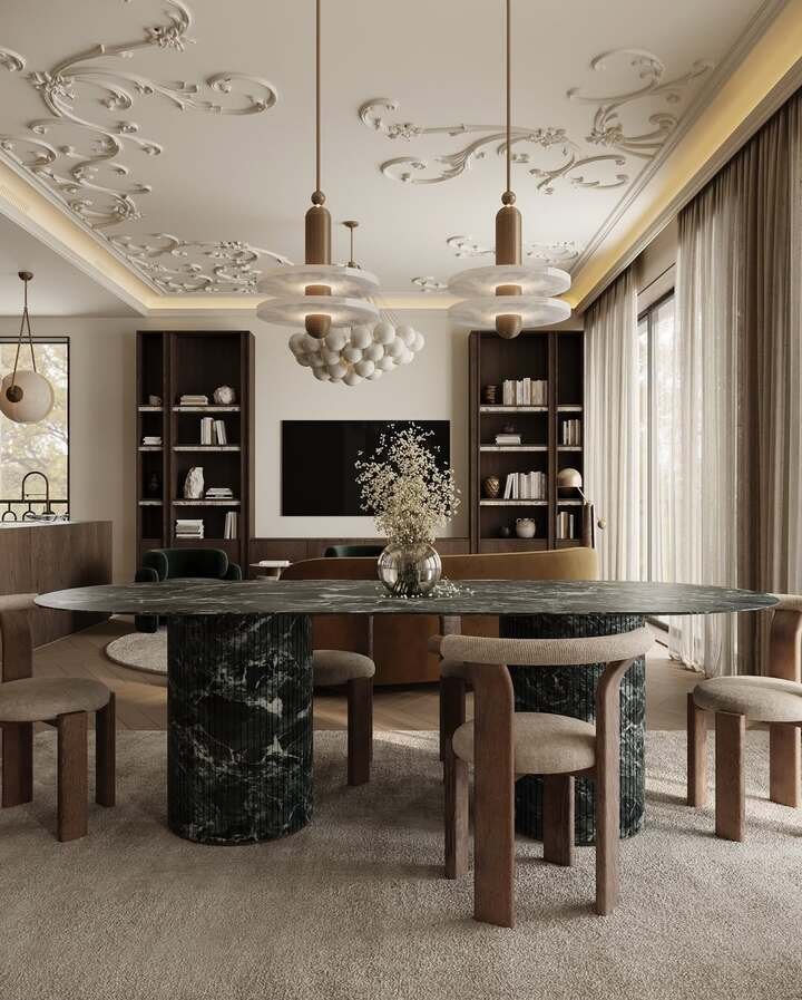 luxury dining room decor