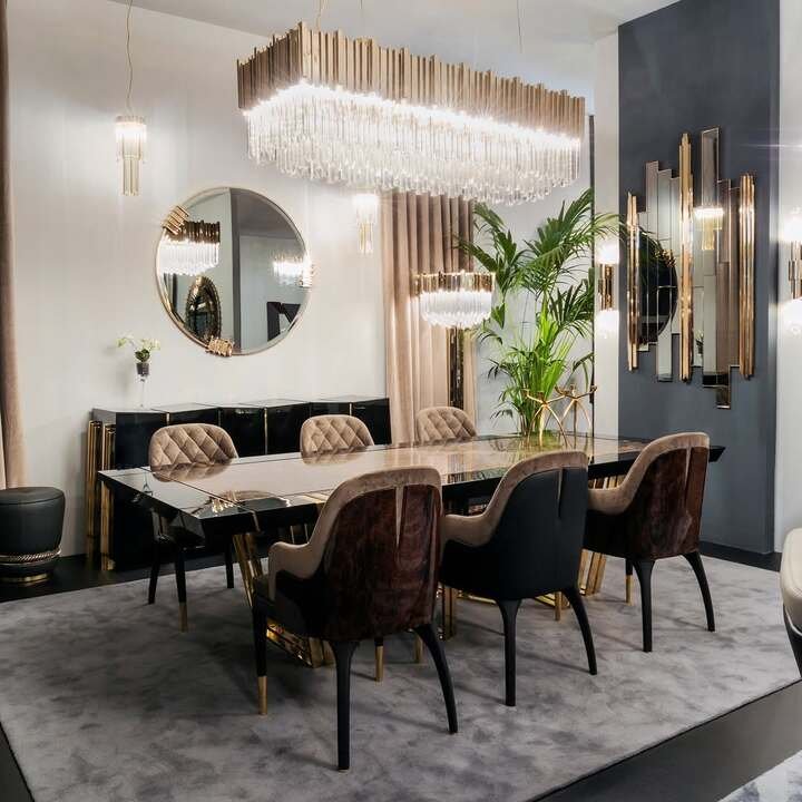luxury dining room decor