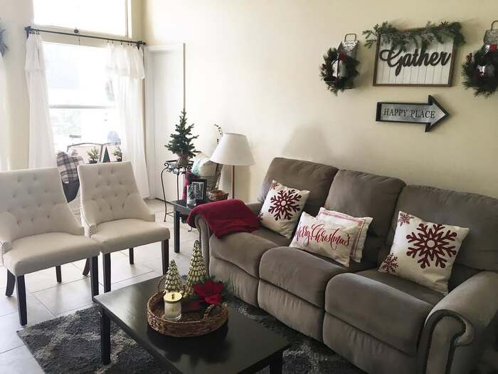 Minimal Christmas Decor Living Room