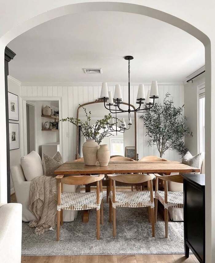 organic modern dining room ideas