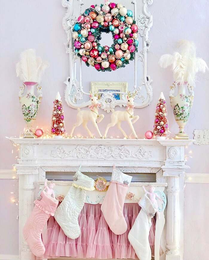 pastel christmas decor