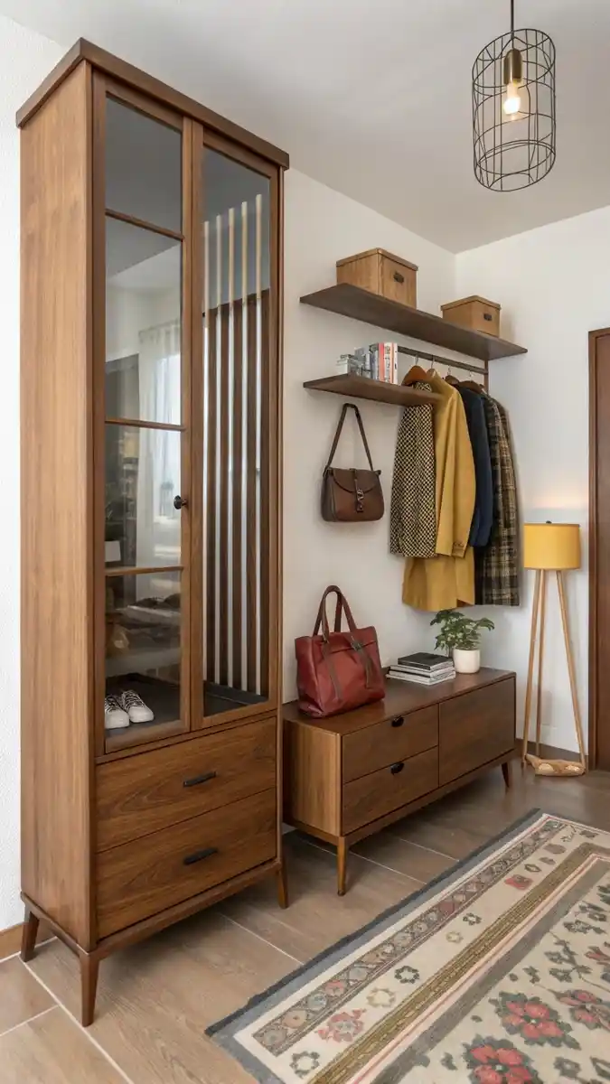 Beautiful small living room ideas with shoe rack