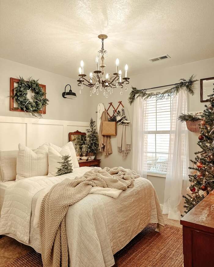 white christmas bedroom